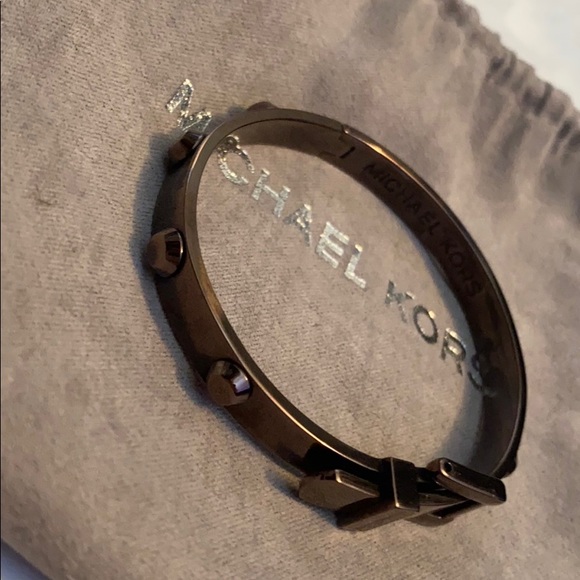 Michael Kors Astro Bronze Buckle Bangle - Picture 4 of 5